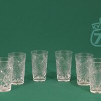 Стаканчики хрусталь прессованный маленькие 6 шт