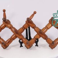 Вешалка настенная СССР деревянная раздвижная