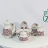 Сервиз кофейный Рига фиолетовые цветы
