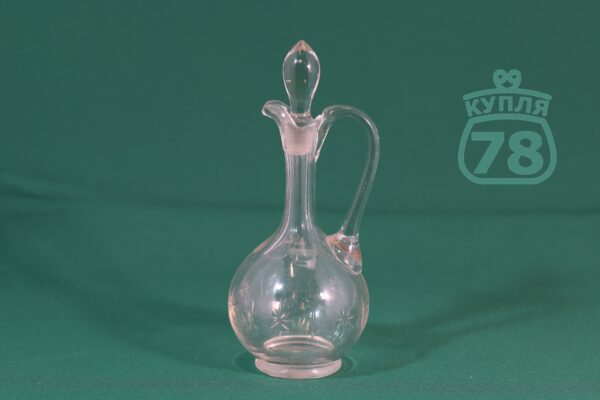 Графин стекло старинный с ручкой до 1917 г