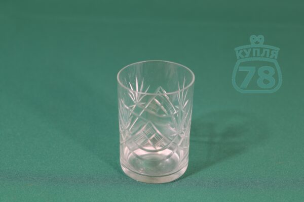 Стакан стекло СССР резной орнамент — изображение 4
