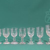 Рюмка старинная стекло до 1917 г Мальцов горох