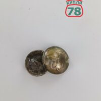 Пуговицы малые ж/д до 1917 г серебрение