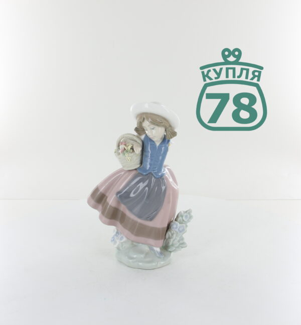 Статуэтка LLADRO девочка с корзиной