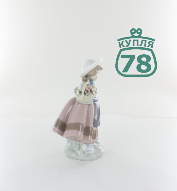 Статуэтка LLADRO девочка с корзиной — изображение 4