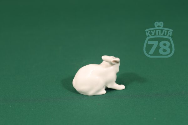 Статуэтка Royal Copenhagen белый кролик — изображение 3