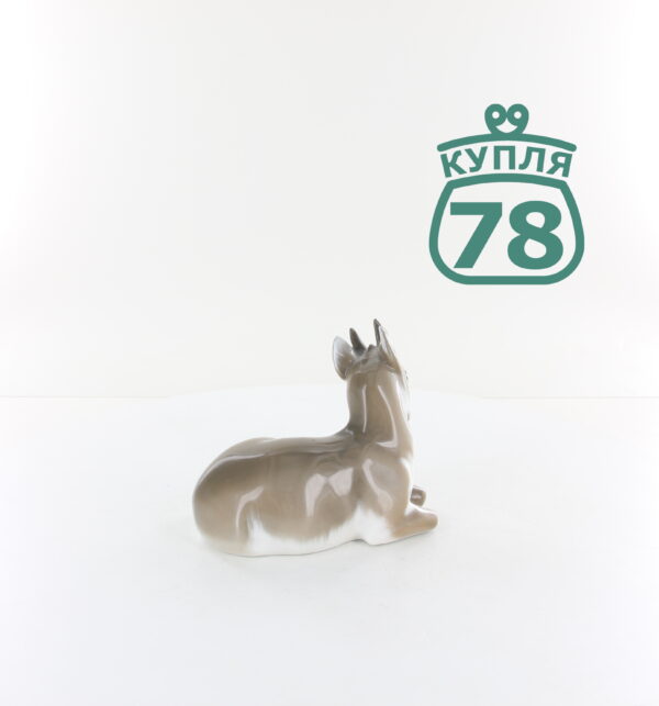 Статуэтка Royal Copenhagen оленёнок / 1213 — изображение 3