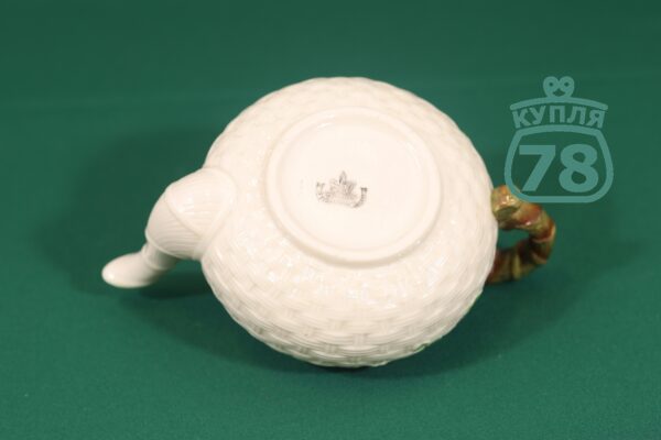 Чайник чайный антикварный Shamrock Belleek Ирландия — изображение 4