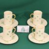 Бокал с блюдцем фарфор Belleek сервиз Shamrock — изображение 2