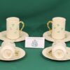 Бокал с блюдцем фарфор Belleek сервиз Shamrock — изображение 3