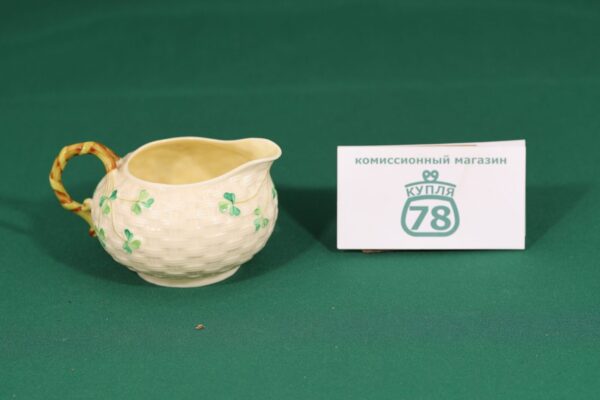 Сливочник фарфор Belleek сервиз Shamrock / 1711