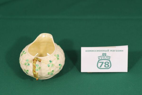 Сливочник фарфор Belleek сервиз Shamrock / 1711 — изображение 3