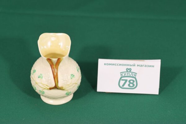 Молочник фарфор Shamrock Belleek Ирландия /1712 — изображение 3