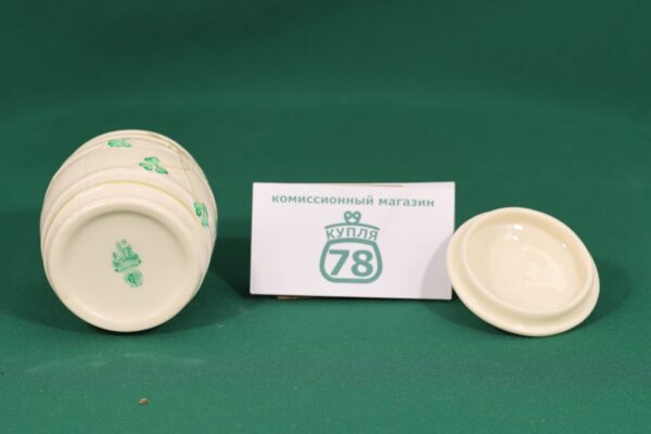 Баночка для мёда фарфор Shamrock Belleek Ирландия /1713 — изображение 4