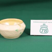 Сахарница круглая фарфор Shamrock Belleek Ирландия / 1714