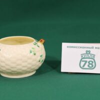 Сахарница с ручками фарфор Shamrock Belleek Ирландия / 1715