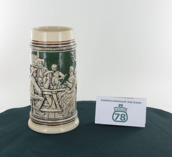 Кружка пивная Германия керамика / 1925 — изображение 2