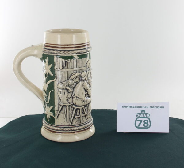 Кружка пивная Германия керамика / 1925 — изображение 3