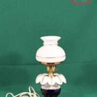 Лампа настольная СССР фарфор белый плафон