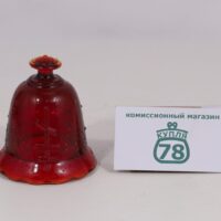 Лампадка старинная вставка рубиновое стекло