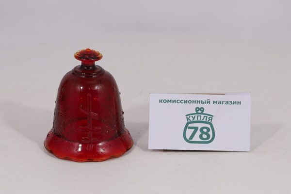 Лампадка старинная вставка рубиновое стекло