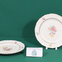 Тарелки старая KAHLA мейсенский букет 2 шт