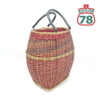 Корзина из лозы для грибов высокая / 2280