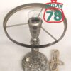 Лампа настольная СССР мрамор зелёный плафон / 2290 — изображение 4