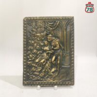 Плакетка барельеф панно латунь Ромео и Джульетта