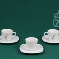 Три кофейные пары фарфор VIVRE