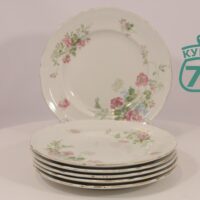 Тарелки антикварные 6 шт Кузнецов гортензия