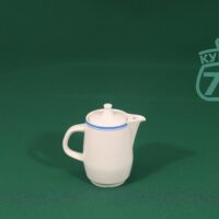 Молочник ГДР фарфор винтаж голубая кайма