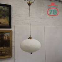 Светильник потолочный белое рифлёное стекло