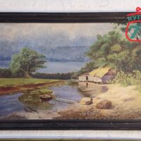 Картина холст масло "На берегу" 120х90 см