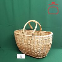 Корзина новая из цельной лозы для грибов большая / 2556