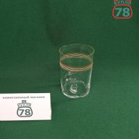 Стакан для подстаканника СССР красные белые полоски / 2601