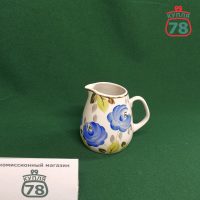 Сливочник молочник фарфор СССР винтаж Синие цветы