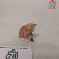 Статуэтка Royal Copenhagen кот с мячом / 2620