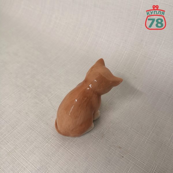 Статуэтка Royal Copenhagen кот с мячом / 2620 — изображение 2
