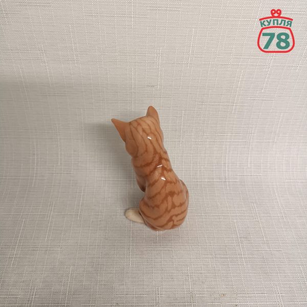 Статуэтка Royal Copenhagen рыжий кот / 2621 — изображение 2