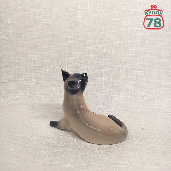 Статуэтка Royal Copenhagen сиамский кот / 2636 — изображение 3