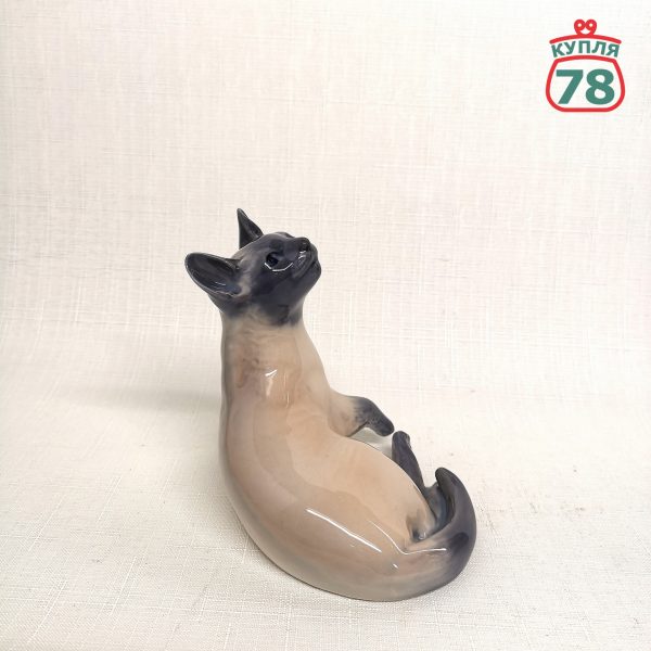 Статуэтка Royal Copenhagen сиамский кот / 2636 — изображение 4