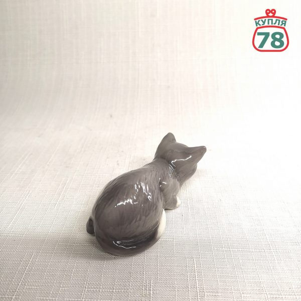 Статуэтка ROYAL COPENHAGEN Кот крадущийся / 2654 — изображение 2