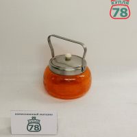 Сахарница оранжевое стекло СССР / 2687