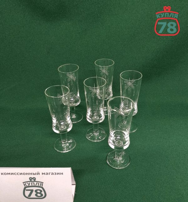 Рюмки Эстония стекло Tarbeklaas 6 шт / 2688