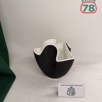 Ваза для цветов ЛФЗ Кристалл чёрная / 2690
