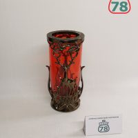 Ваза для цветов красное стекло Европа / 2716