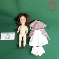 Кукла старинная фарфор Европа 21 см / 2777