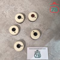 Кнопка звонка СССР белая / 2786