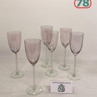 Калининские бокалы фужеры 6 шт розовые / 2799